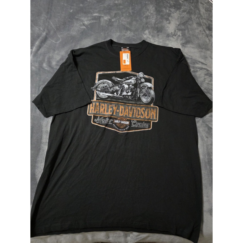 Harley-Davidson Shirt Mens 2XL Black New York City Dealer Graphic Motorcycle Tee
